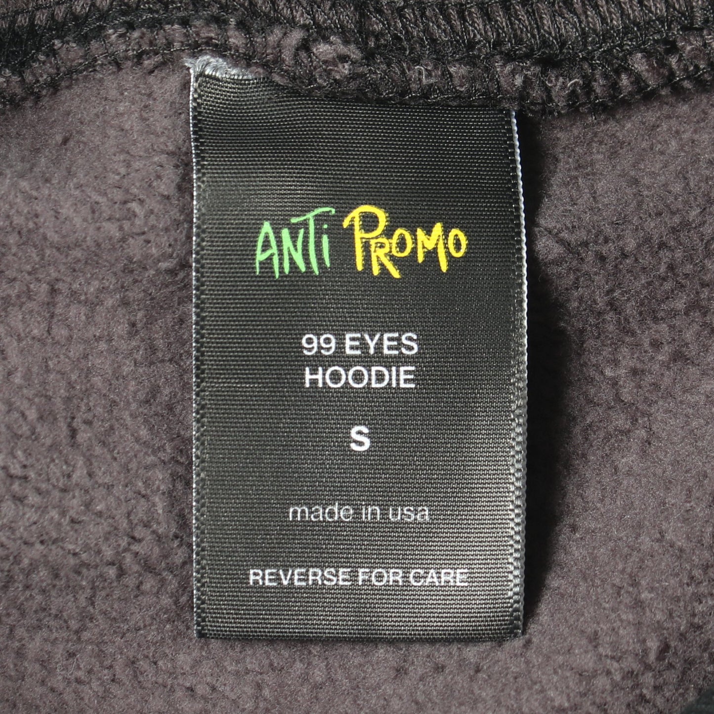 99 EYES HOODIE ニューヨーク限定 プルオーバーパーカー コットン ブラック グレー アンチプロモ トップス ANTI PROMO
