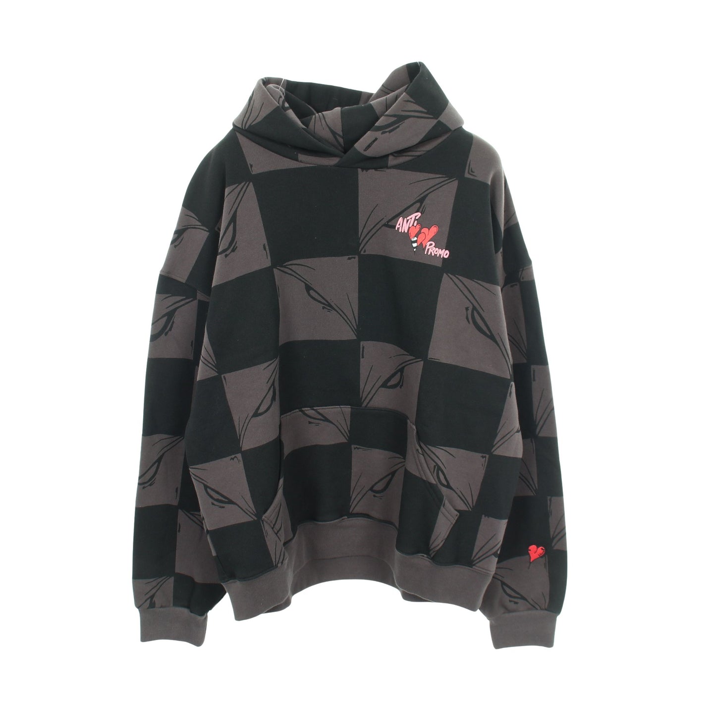 99 EYES HOODIE ニューヨーク限定 プルオーバーパーカー コットン ブラック グレー アンチプロモ トップス ANTI PROMO