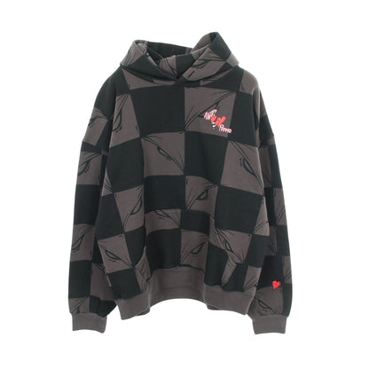 99 EYES HOODIE ニューヨーク限定 プルオーバーパーカー コットン ブラック グレー アンチプロモ トップス ANTI PROMO