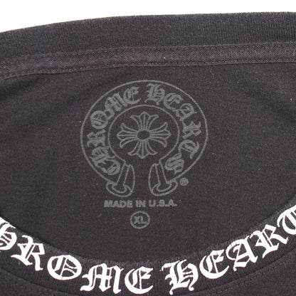 ネックロゴ 長袖Tシャツ コットン ブラック クロムハーツ トップス Chrome Hearts