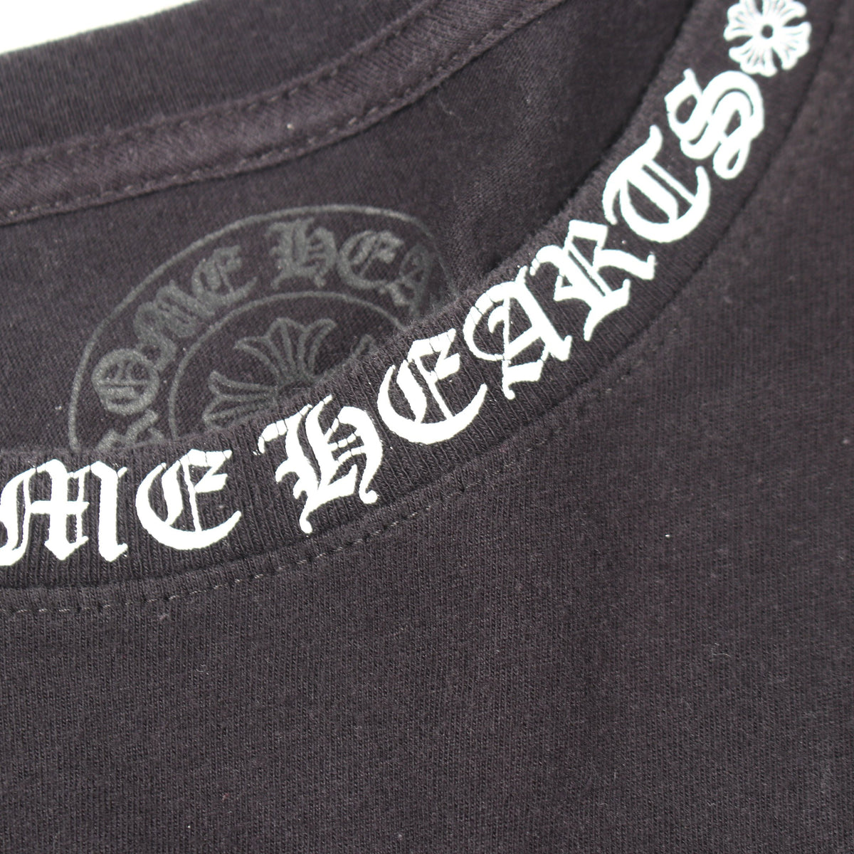 ネックロゴ 長袖Tシャツ コットン ブラック クロムハーツ トップス Chrome Hearts