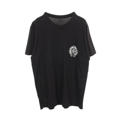 ホースシュー ポケット付き ハワイ限定 半袖Tシャツ コットン ブラック クロムハーツ トップス Chrome Hearts