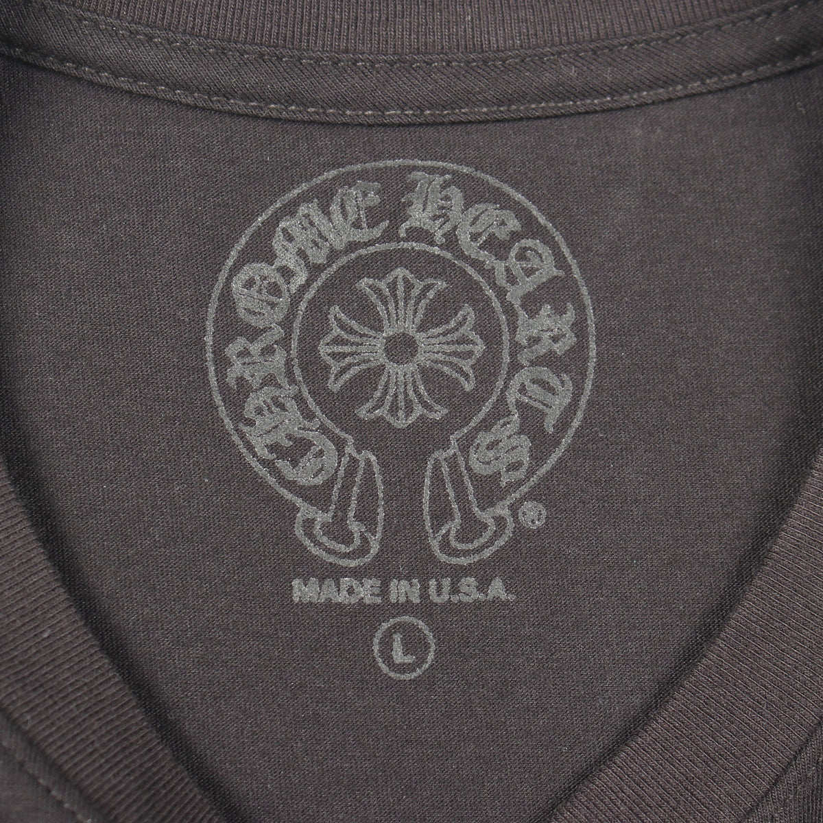ホースシュー ポケット付き ハワイ限定 半袖Tシャツ コットン ブラック クロムハーツ トップス Chrome Hearts