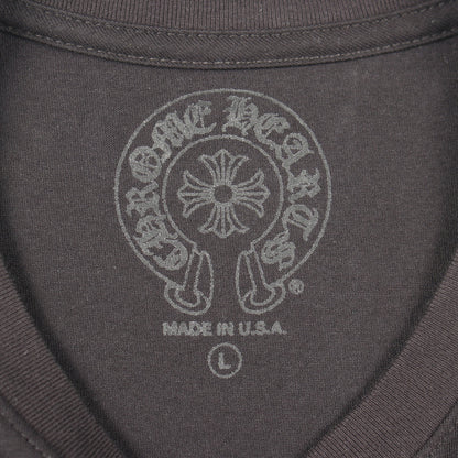 ホースシュー ポケット付き ハワイ限定 半袖Tシャツ コットン ブラック クロムハーツ トップス Chrome Hearts