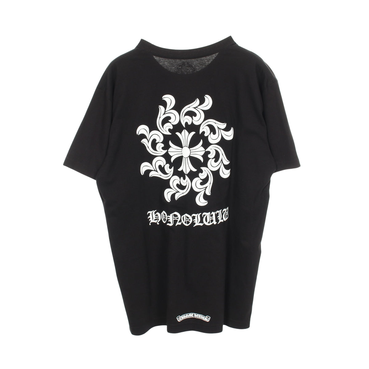 ホースシュー ポケット付き ハワイ限定 半袖Tシャツ コットン ブラック クロムハーツ トップス Chrome Hearts