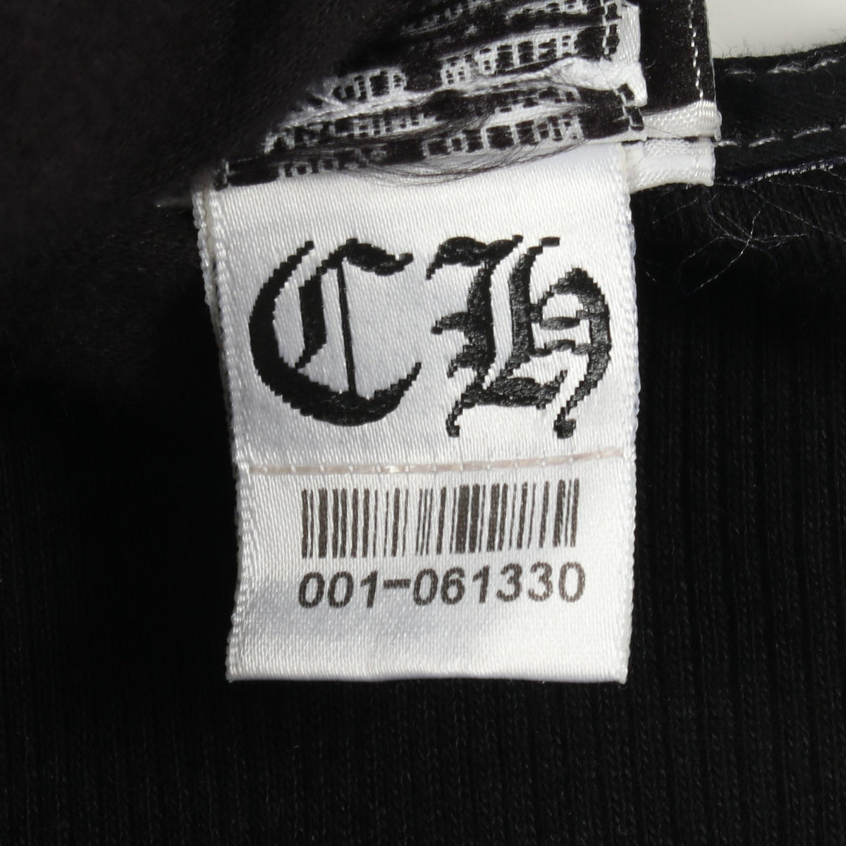 リブ バックロゴ タンクトップ コットン ブラック クロムハーツ トップス Chrome Hearts