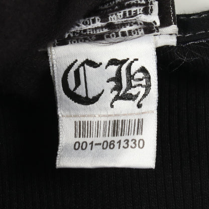 リブ バックロゴ タンクトップ コットン ブラック クロムハーツ トップス Chrome Hearts