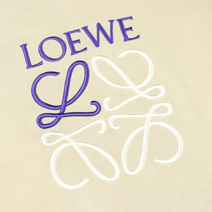 アナグラム 刺繍 スウェットシャツ コットン カーキベージュ ロエベ トップス LOEWE