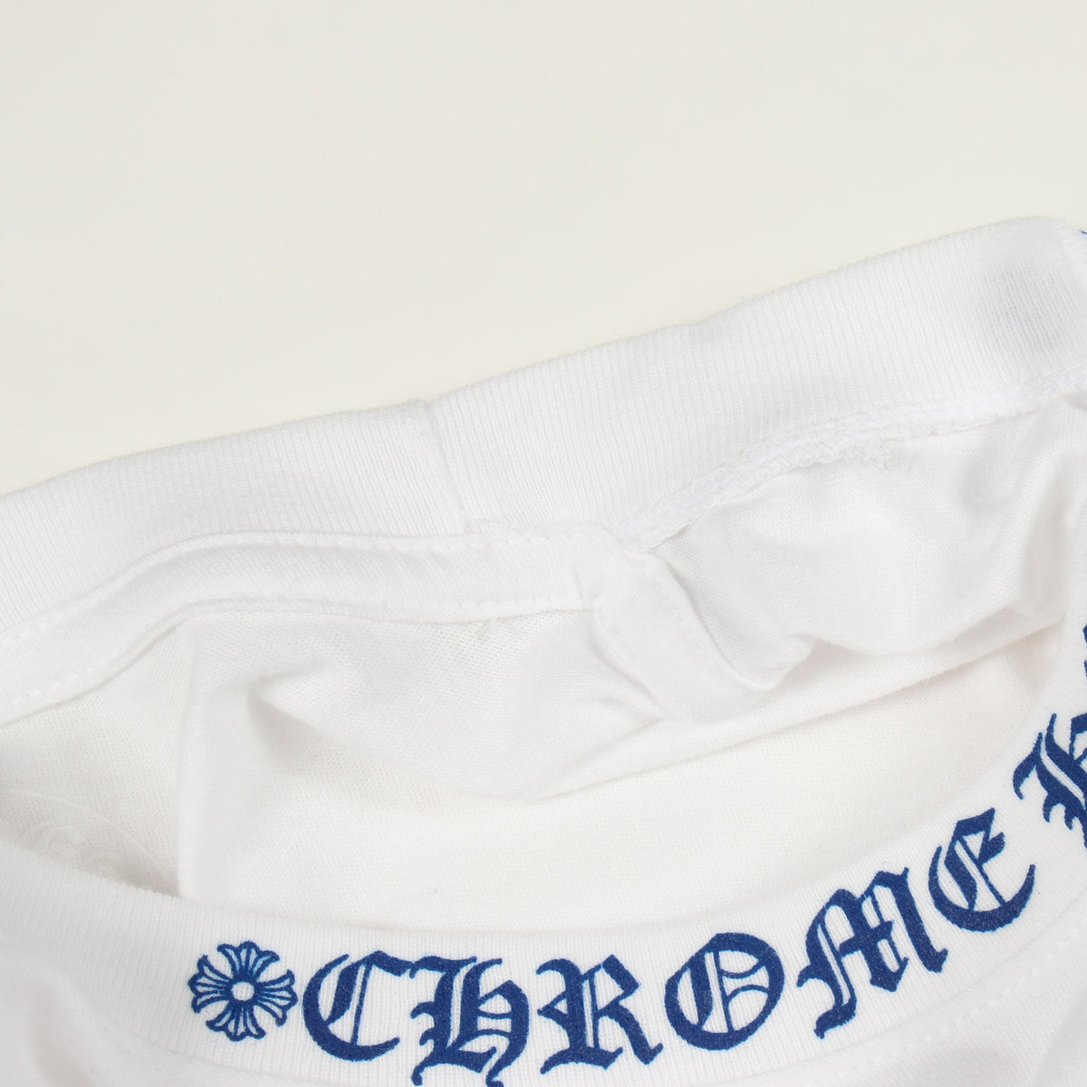 ネックロゴ ポケット付き 半袖Tシャツ コットン ホワイト クロムハーツ トップス Chrome Hearts