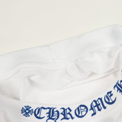 ネックロゴ ポケット付き 半袖Tシャツ コットン ホワイト クロムハーツ トップス Chrome Hearts