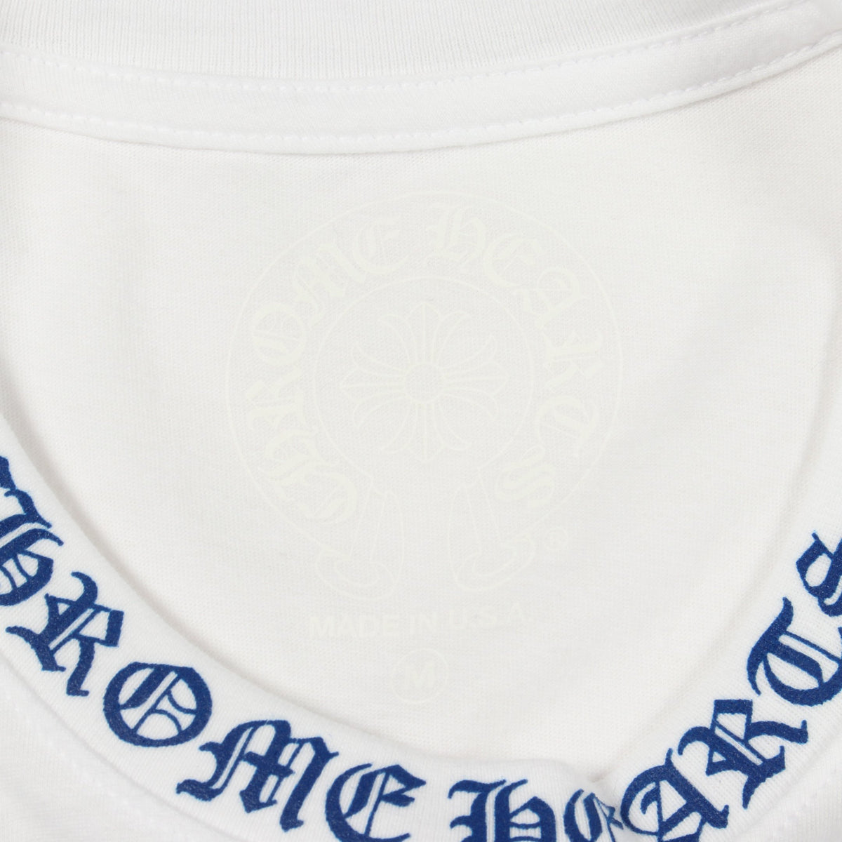 ネックロゴ ポケット付き 半袖Tシャツ コットン ホワイト クロムハーツ トップス Chrome Hearts