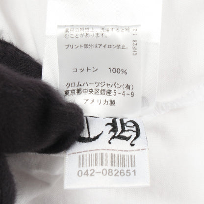 ネックロゴ ポケット付き 半袖Tシャツ コットン ホワイト クロムハーツ トップス Chrome Hearts