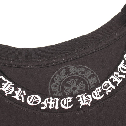 ネックロゴ アームロゴ ポケット付き 長袖Tシャツ コットン ブラック クロムハーツ トップス Chrome Hearts