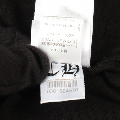 ネックロゴ アームロゴ ポケット付き 長袖Tシャツ コットン ブラック クロムハーツ トップス Chrome Hearts