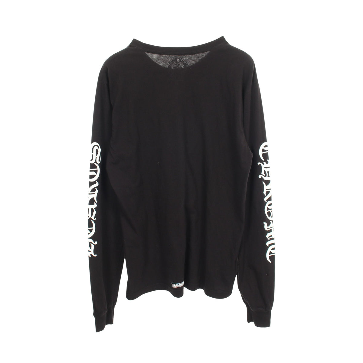 ネックロゴ アームロゴ ポケット付き 長袖Tシャツ コットン ブラック クロムハーツ トップス Chrome Hearts