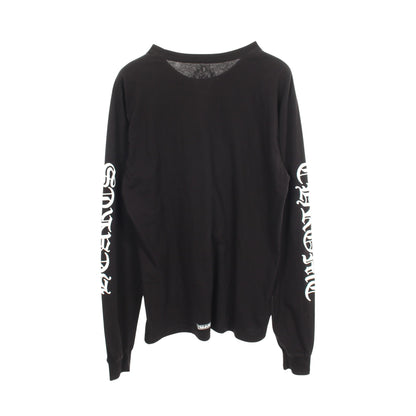 ネックロゴ アームロゴ ポケット付き 長袖Tシャツ コットン ブラック クロムハーツ トップス Chrome Hearts