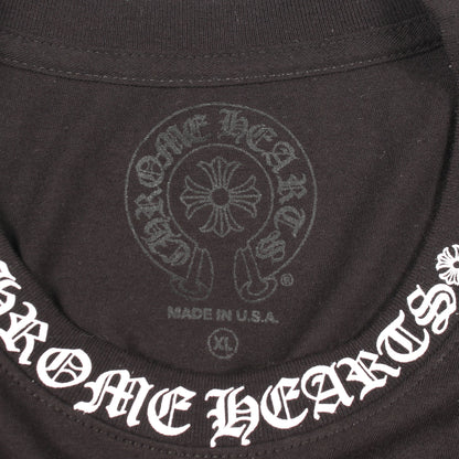 ネックロゴ ポケット付き 半袖Tシャツ コットン ブラック クロムハーツ トップス Chrome Hearts