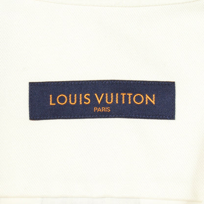 ニューウォーカーズ スタンドカラー 半袖 シャツ コットン ホワイト マルチカラー ルイヴィトン トップス LOUIS VUITTON
