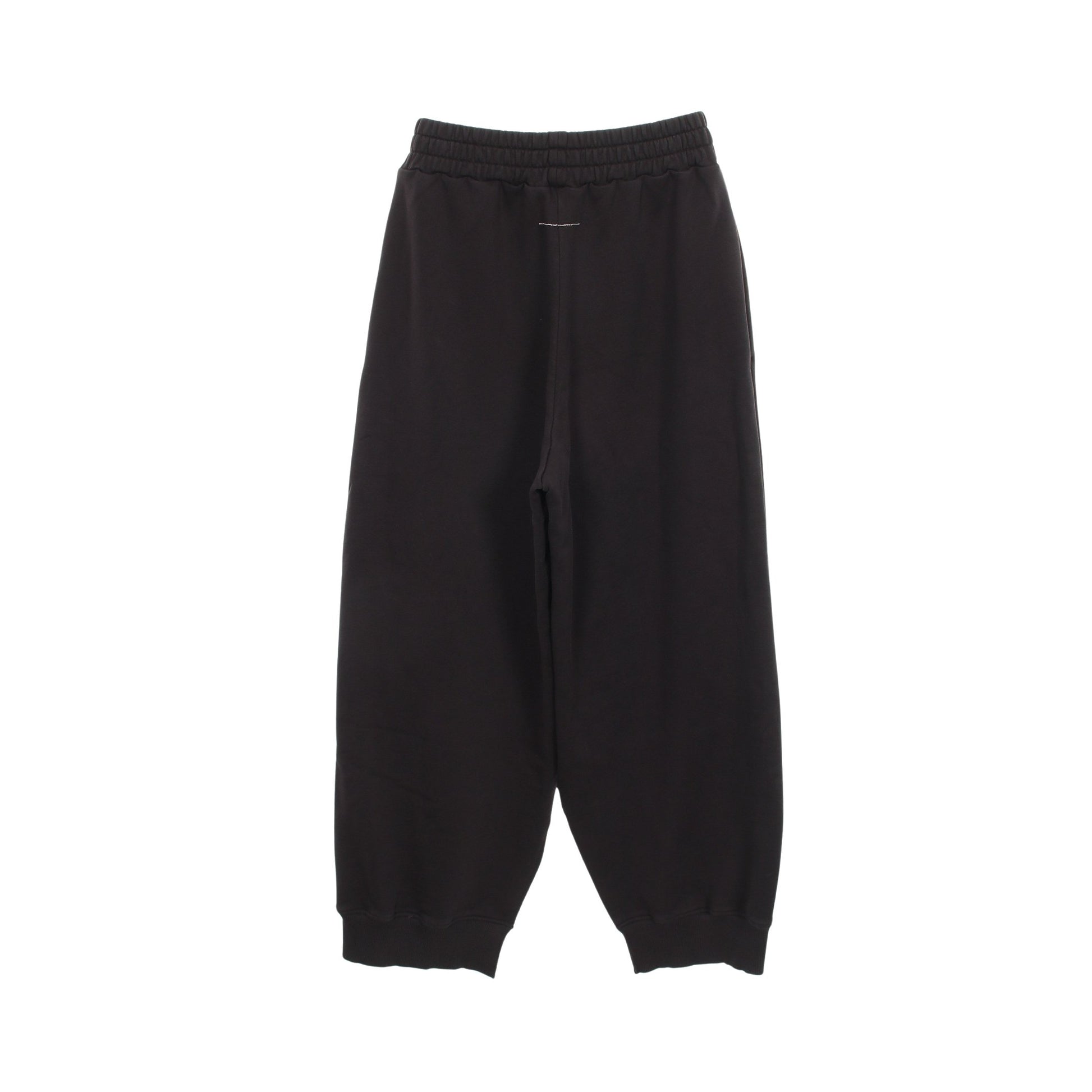 ニュースペーパープリント スリット スウェットパンツ コットン ブラック エムエムシックスメゾンマルジェラ ボトムス MM6 MAISON MARGIELA