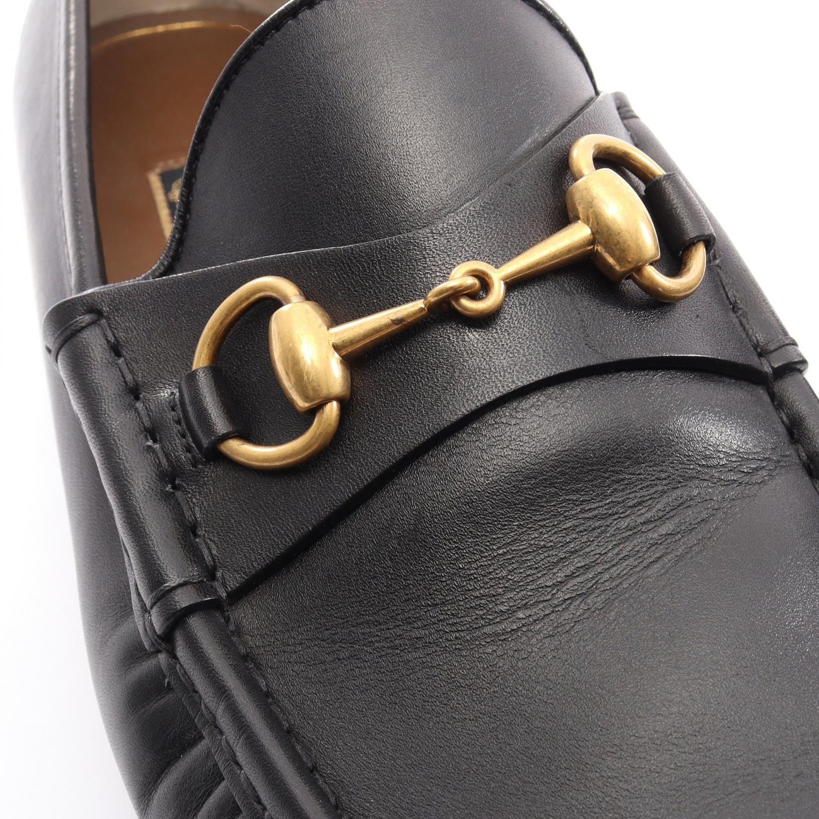 オールドグッチ ホースビット ローファー レザー ブラック グッチ シューズ GUCCI