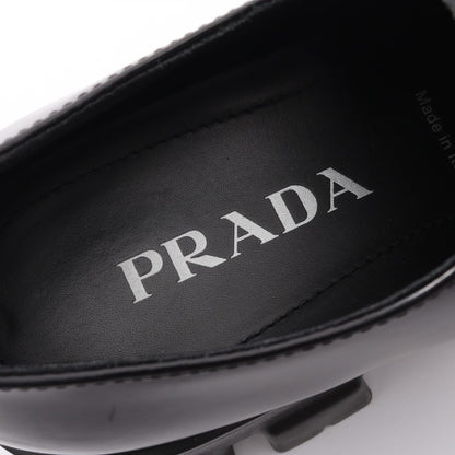 モノリス ブラッシュドレザー ダービーシューズ カジュアルシューズ レザー ブラック プラダ シューズ PRADA