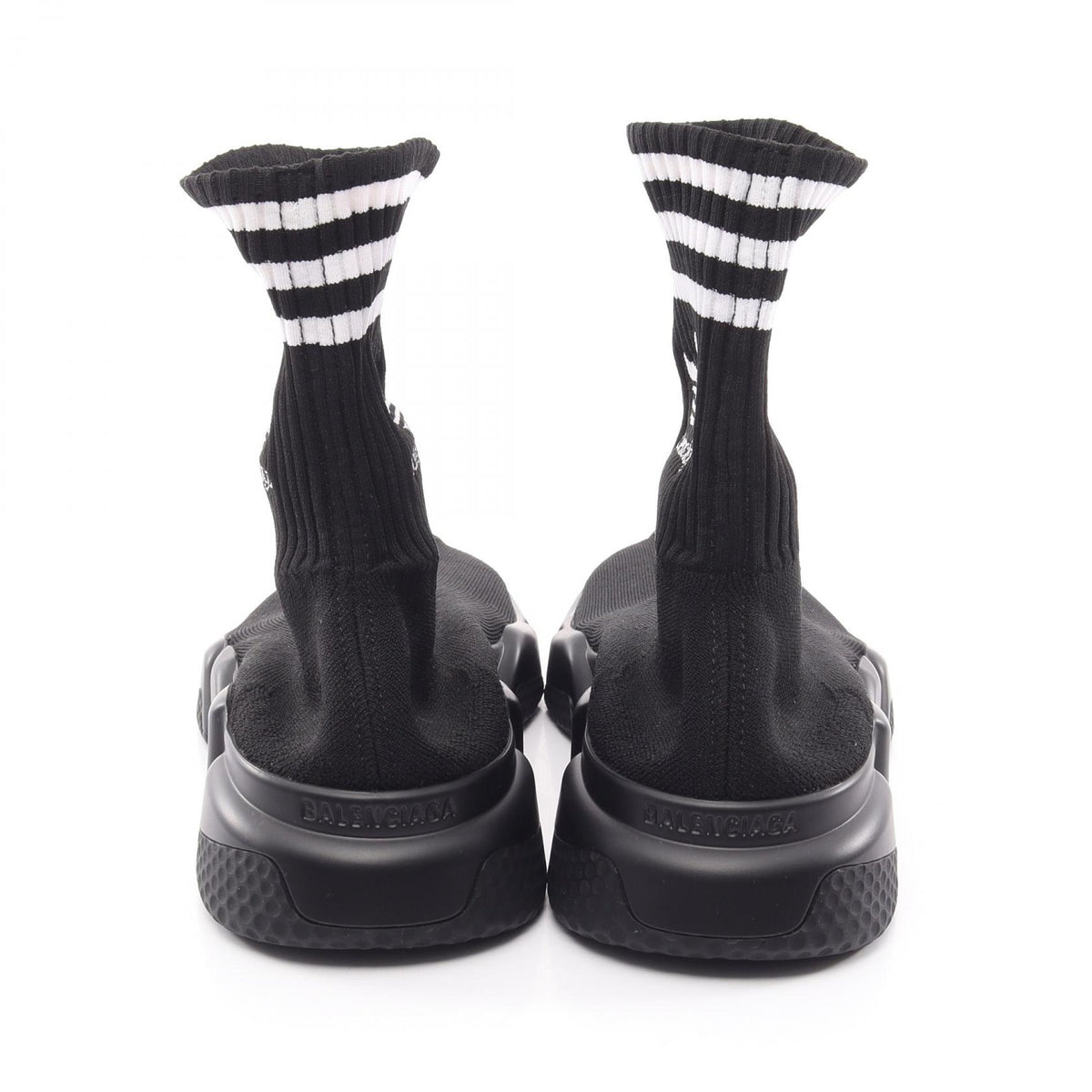 BALENCIAGA × adidas スピードトレーナー ソックス スニーカー キャンバス ブラック ホワイト バレンシアガ シューズ BALENCIAGA