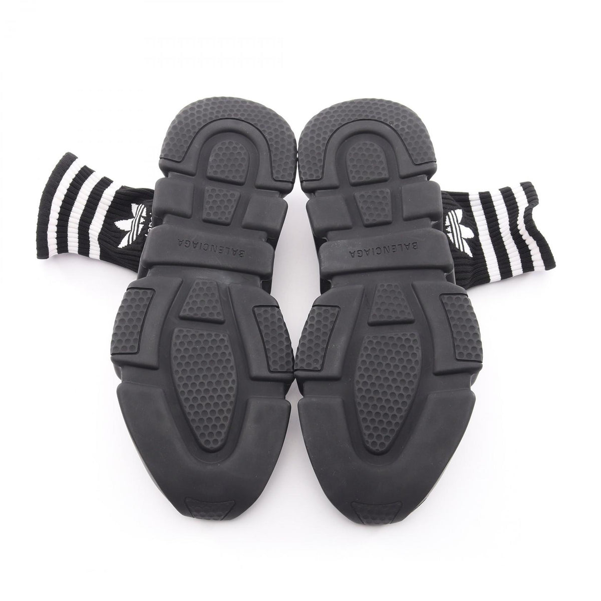 BALENCIAGA × adidas スピードトレーナー ソックス スニーカー キャンバス ブラック ホワイト バレンシアガ シューズ BALENCIAGA