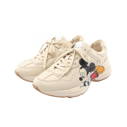 GUCCI × Disney ライトン ミッキーマウス スニーカー レザー アイボリー マルチカラー グッチ シューズ GUCCI