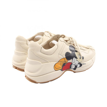 GUCCI × Disney ライトン ミッキーマウス スニーカー レザー アイボリー マルチカラー グッチ シューズ GUCCI