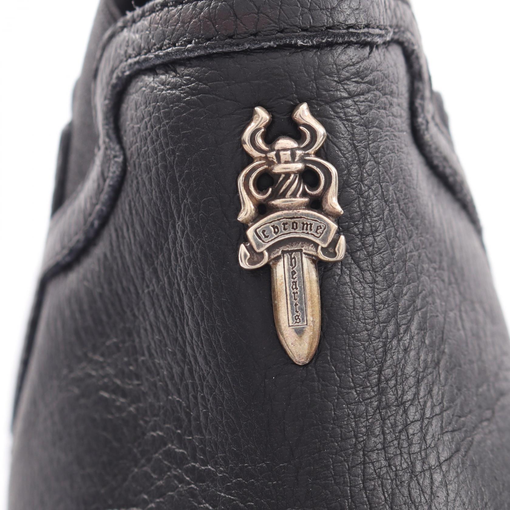 Dagger MID TOP ハイカット スリッポン レザー ブラック クロムハーツ シューズ Chrome Hearts