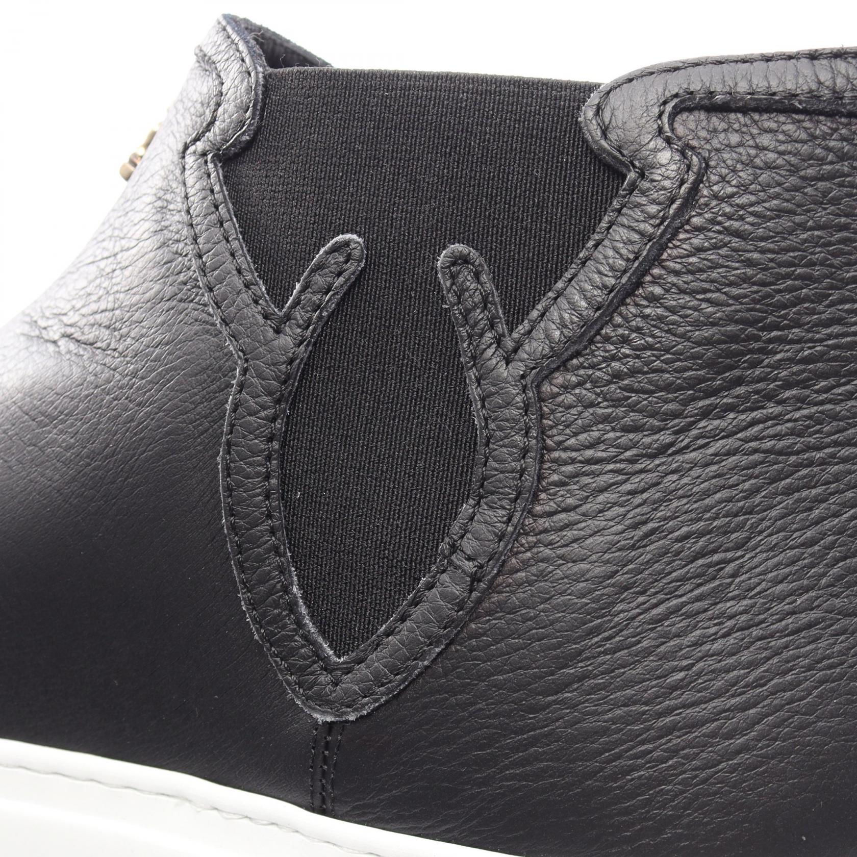 Dagger MID TOP ハイカット スリッポン レザー ブラック クロムハーツ シューズ Chrome Hearts