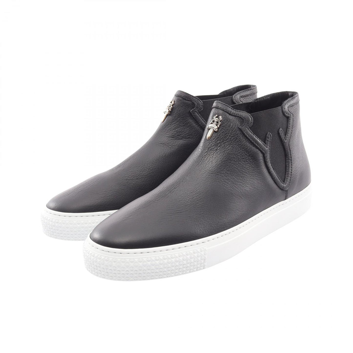 Dagger MID TOP ハイカット スリッポン レザー ブラック クロムハーツ シューズ Chrome Hearts