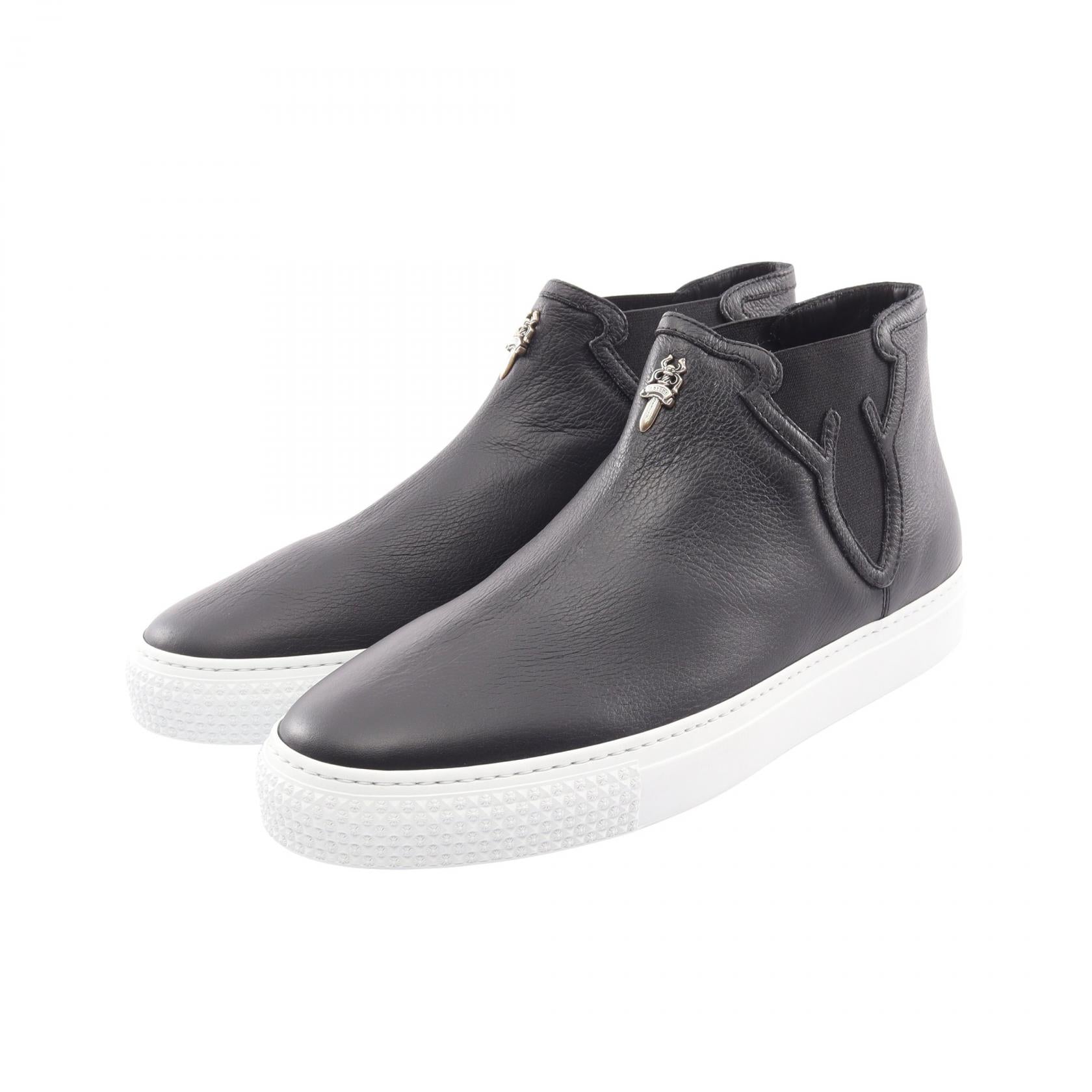Dagger MID TOP ハイカット スリッポン レザー ブラック クロムハーツ シューズ Chrome Hearts
