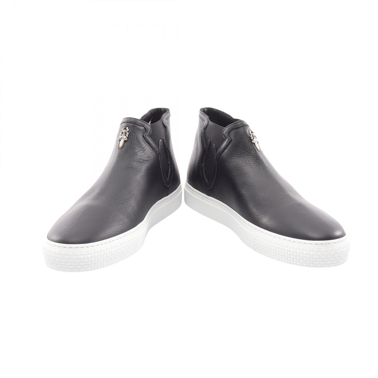 Dagger MID TOP ハイカット スリッポン レザー ブラック クロムハーツ シューズ Chrome Hearts