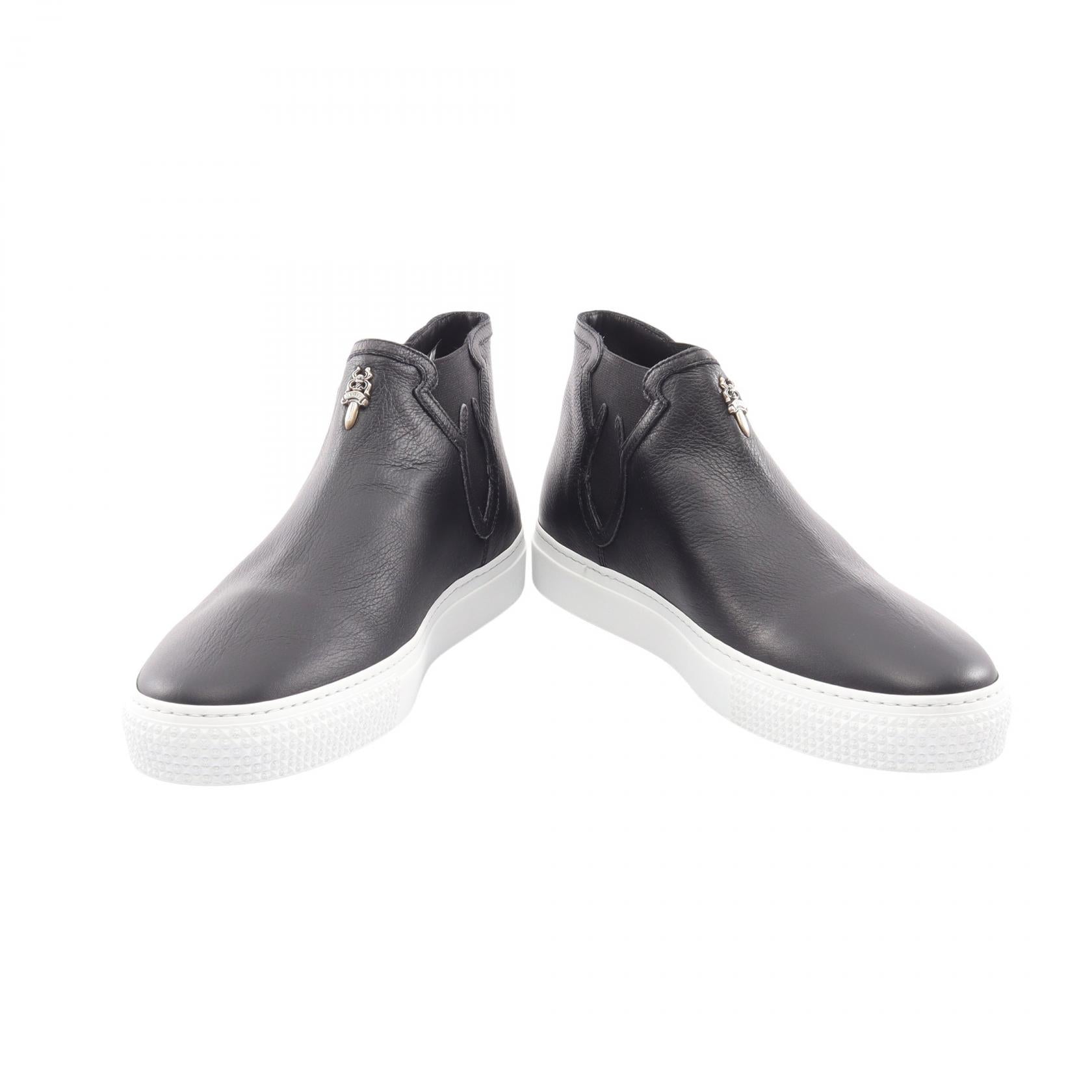 Dagger MID TOP ハイカット スリッポン レザー ブラック クロムハーツ シューズ Chrome Hearts
