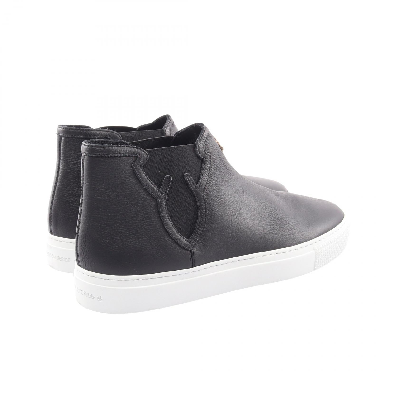 Dagger MID TOP ハイカット スリッポン レザー ブラック クロムハーツ シューズ Chrome Hearts
