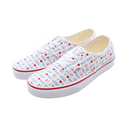 VALENTINO × VANS ローカットスニーカー キャンバス ホワイト レッド ライトブルー ヴァレンティノ シューズ VALENTINO