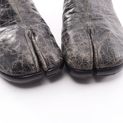TABI タビ バブーシュ クラック加工 スリッポン レザー ブラック メゾンマルジェラ22 シューズ Maison Margiela 22