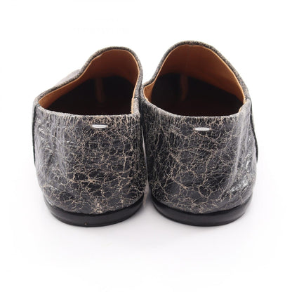 TABI タビ バブーシュ クラック加工 スリッポン レザー ブラック メゾンマルジェラ22 シューズ Maison Margiela 22