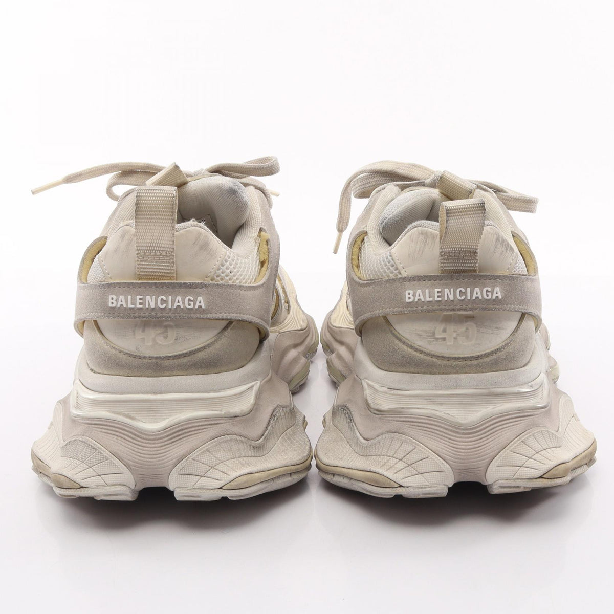CARGO カーゴ ヴィンテージ加工 スニーカー ファブリック スエード ライトグレー オフホワイト バレンシアガ シューズ BALENCIAGA