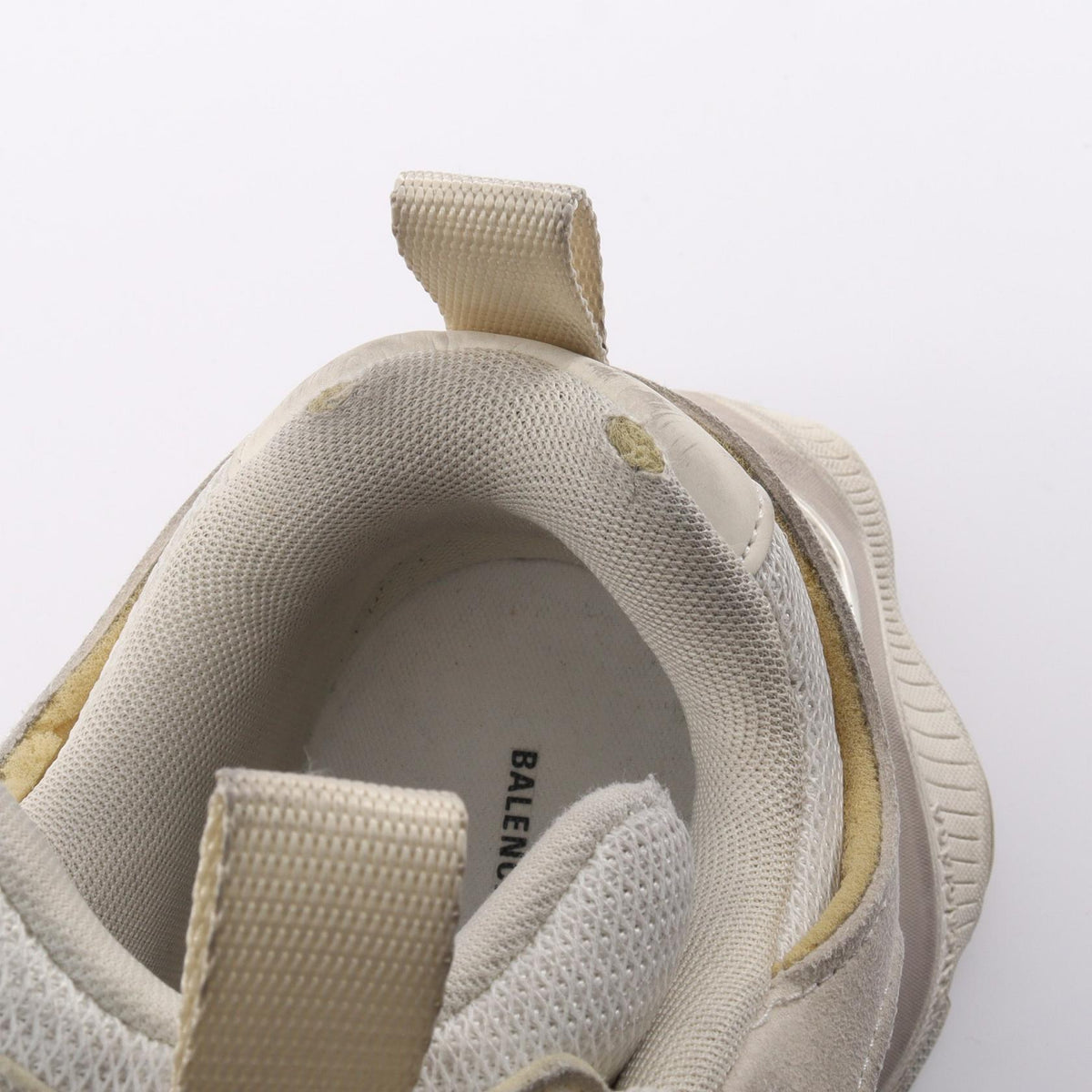 CARGO カーゴ ヴィンテージ加工 スニーカー ファブリック スエード ライトグレー オフホワイト バレンシアガ シューズ BALENCIAGA