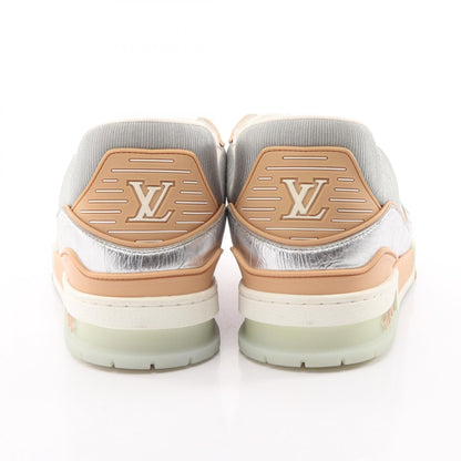 LVトレイナーライン スニーカー レザー ファブリック シルバー ベージュ ルイヴィトン シューズ LOUIS VUITTON