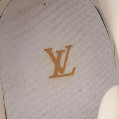 LVトレイナーライン スニーカー レザー ファブリック シルバー ベージュ ルイヴィトン シューズ LOUIS VUITTON