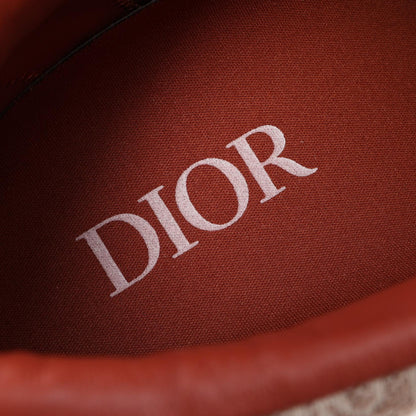 B33 オブリーク ローカットスニーカー スエード ファブリック レッドブラウン ベージュ クリスチャンディオール シューズ Christian Dior