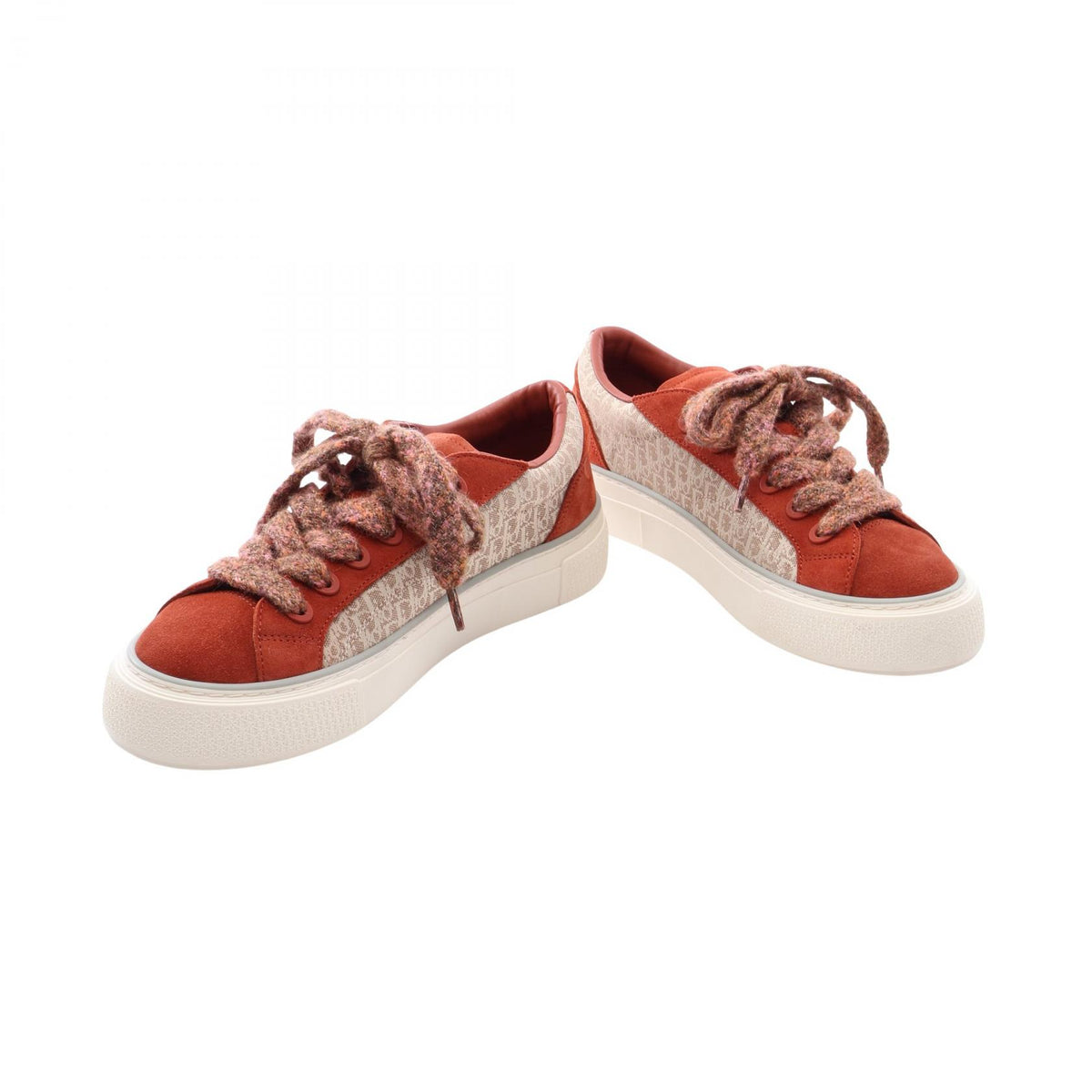 B33 オブリーク ローカットスニーカー スエード ファブリック レッドブラウン ベージュ クリスチャンディオール シューズ Christian Dior