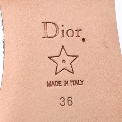 DWAY Plan de Paris スライドサンダル キャンバス ホワイト ブラック クリスチャンディオール シューズ Christian Dior
