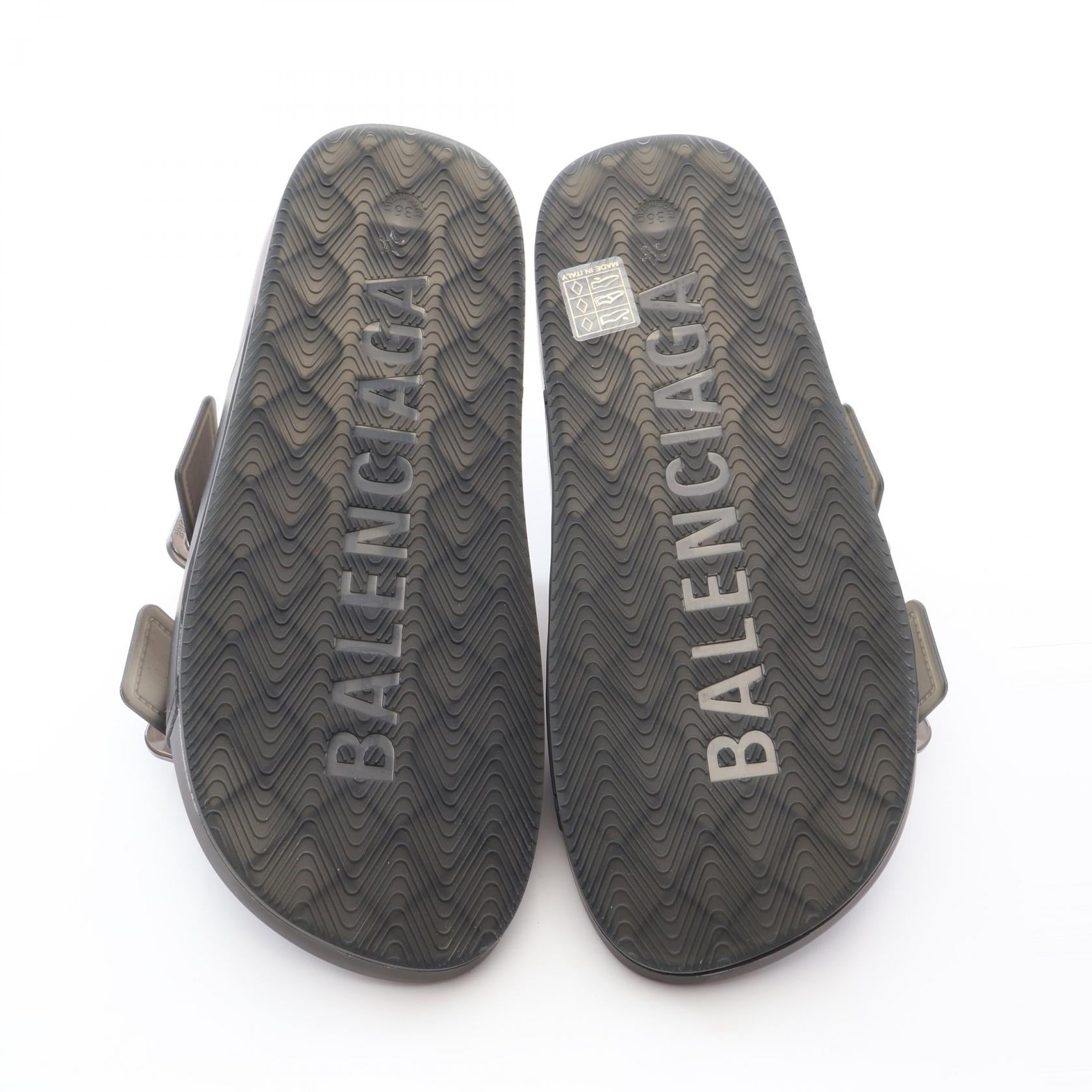 MALLORCA マヨルカ スライドサンダル ラバー ブラック バレンシアガ シューズ BALENCIAGA