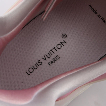 ラン55ライン スニーカー ファブリック レザー ホワイト シルバー ピンク ルイヴィトン シューズ LOUIS VUITTON