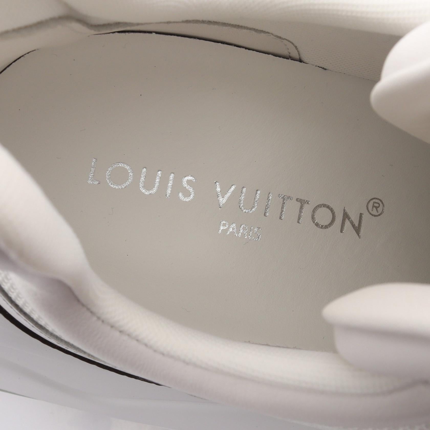 LVアークライト 2.0 ライン スニーカー レザー ファブリック PVC ホワイト ブラウン シルバー ルイヴィトン シューズ LOUIS VUITTON