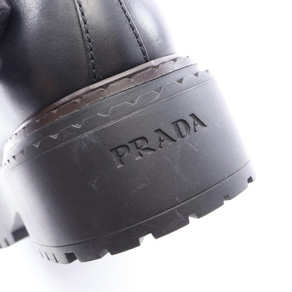 トライアングルロゴ ローファー レザー ブラック プラダ シューズ PRADA